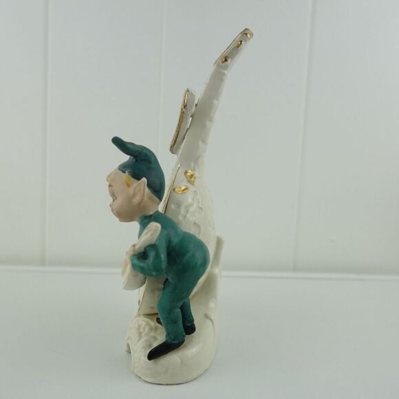 Lipper Mann L&M Elf with Lute Ceramic Figurine Japan 1956 Vintage - Picture 9 of 16
